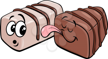 Cartoon Illustration of Sweet Chocolate Pralines Clip Art