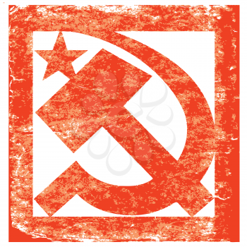 Royalty Free Clipart Image of a Soviet Symbol