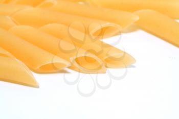  raw noodle on white background