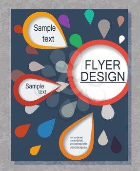 Brochure print your business flyer abstract, EPS10 - vector graphics.