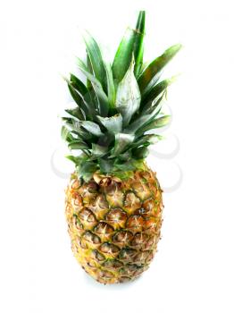 Fresh pineapple isolated over white background 