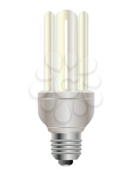 Royalty Free Clipart Image of an Energy Saving Bulb