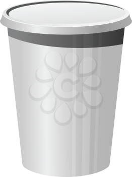 Royalty Free Clipart Image of a Plastic Cup