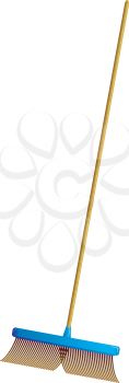 Royalty Free Clipart Image of a Push Broom