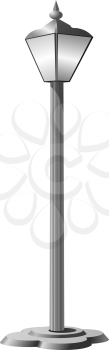 Royalty Free Clipart Image of an Antique Lamp Post 