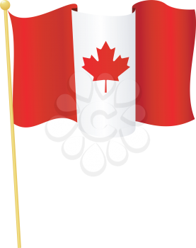 Vector illustration of the flag Canada