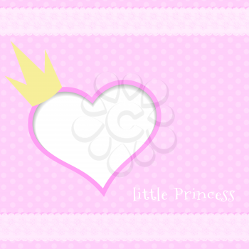  Pink background little princess