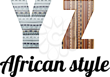 Alphabet. African style