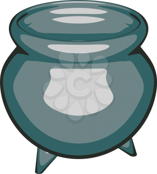 Cartoon drawing of a clay pot. Vector illustration