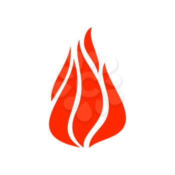 Flammable object sign, burning fire blaze ignition isolated icon. Vector symbol of heat, combustion and passion, inferno, blazing lit. Orange burning campfire or bonfire, fireproof warning emblem