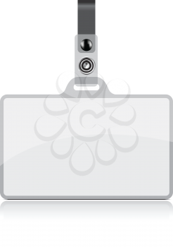 Royalty Free Clipart Image of a Name Tag