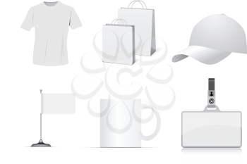 Royalty Free Clipart Image of a Group of Items