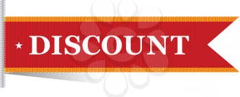 Royalty Free Clipart Image of a Discount Tag