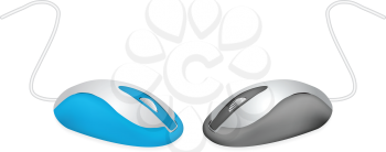 Royalty Free Clipart Image of Computer Mice