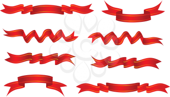 Royalty Free Clipart Image of a Banners Set