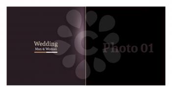 Royalty Free Clipart Image of a Wedding Background
