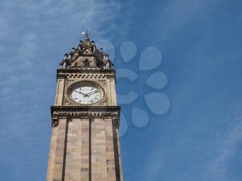 Albert Memorial Clock (aka Albert Clock) tower in Belfast, UK