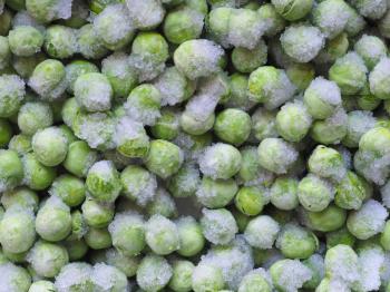frozen peas (Pisum sativum) legumes vegetables vegetarian food
