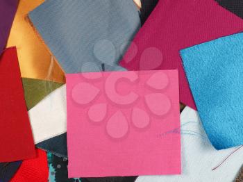 Many fabric swatches useful as a background