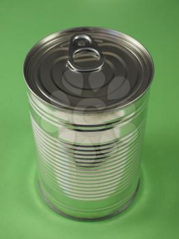 a tin can for canned food conservation food