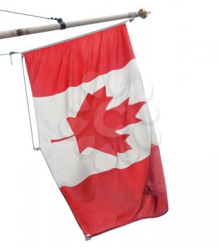The national Canadian flag of Canada (CA)