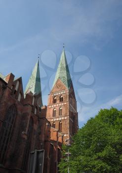 St Marien (St Mary) church in Luebeck, Germany