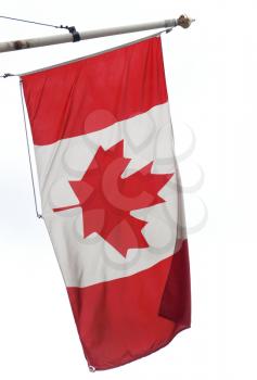 The national Canadian flag of Canada (CA)
