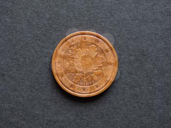 Two Cent Euro coin currency of the European Union - Germany
