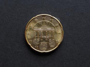 Twenty Cent Euro coin currency of the European Union - Germany