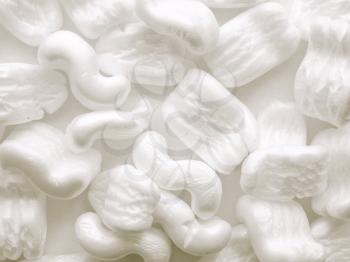 Expanded polystyrene beads for packaging background