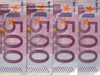Euro banknote (currency of the European Union)