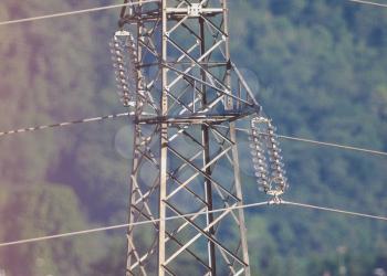 An electric power high voltage transmission line