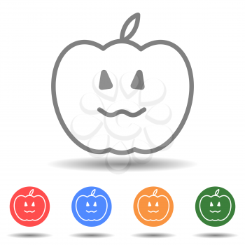 Simple illustration vector of Halloween pumpkin