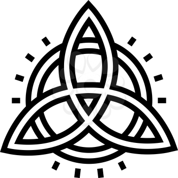 symbol astrological line icon vector. symbol astrological sign. isolated contour symbol black illustration