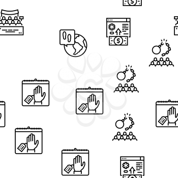 Refugee From Problem Collection Icons Set Vector. Man And Family Refugee Escape From War And Hurricane, Worldwide Donation And Help, Black Contour Illustrations