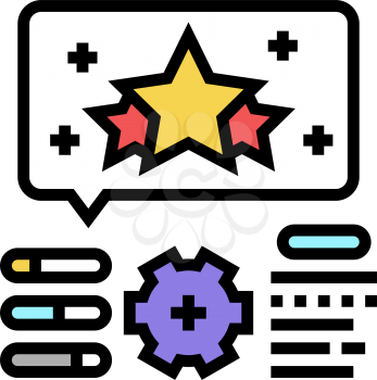 reputation management color icon vector. reputation management sign. isolated symbol illustration