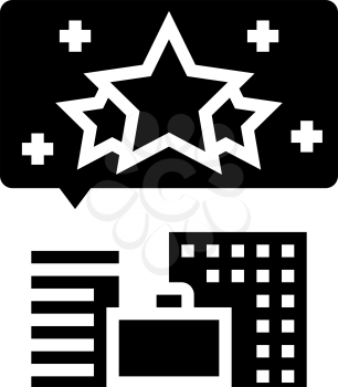 company reputation management glyph icon vector. company reputation management sign. isolated contour symbol black illustration