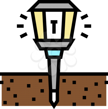 sonic repeller gardening color icon vector. sonic repeller gardening sign. isolated symbol illustration