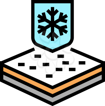 winter fabrics properties color icon vector. winter fabrics properties sign. isolated symbol illustration