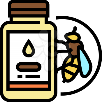 royal jelly beekeeping color icon vector. royal jelly beekeeping sign. isolated symbol illustration