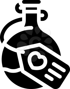 potion magical liquid glyph icon vector. potion magical liquid sign. isolated contour symbol black illustration