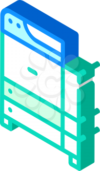copy machine equipment isometric icon vector. copy machine equipment sign. isolated symbol illustration