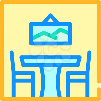 canteen place for eating color icon vector. canteen place for eating sign. isolated symbol illustration