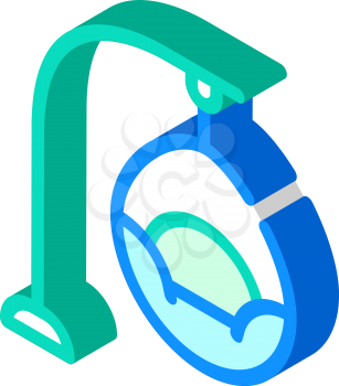 hanging chair isometric icon vector. hanging chair sign. isolated symbol illustration