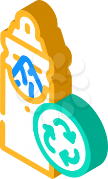 napkin holder zero waste isometric icon vector. napkin holder zero waste sign. isolated symbol illustration