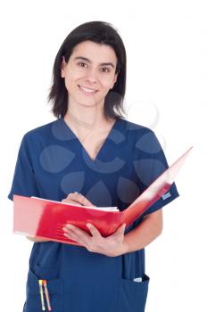 Royalty Free Photo of a Doctor Taking Notes
