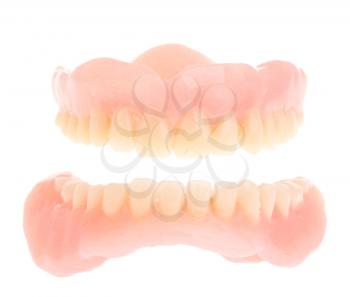 Royalty Free Photo of a Set of Acrylic Dentures