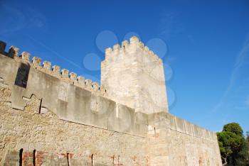Royalty Free Photo of a Castle in Lisbon