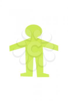 Royalty Free Photo of a Green Figure