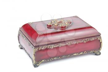 Royalty Free Photo of a Red and Luxurious Treasure Chest